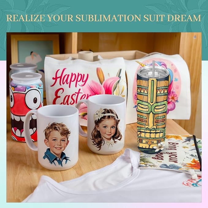 Joyclub 1 Set Sublimation Mugs Blank 15 oz Coffee Mugs Bulk White Ceramic Cups - Image 7