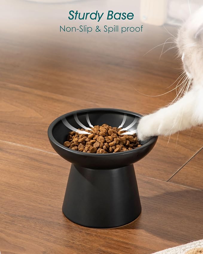 vancasso Elevated Cat Food Bowls 2-Pack, 6.2" Wide Shallow Cat Feeding Bowl - Image 7