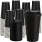 16 oz Paper Coffee Cups with Lids 100 Pack, To Go Cups, by VPACKDUO