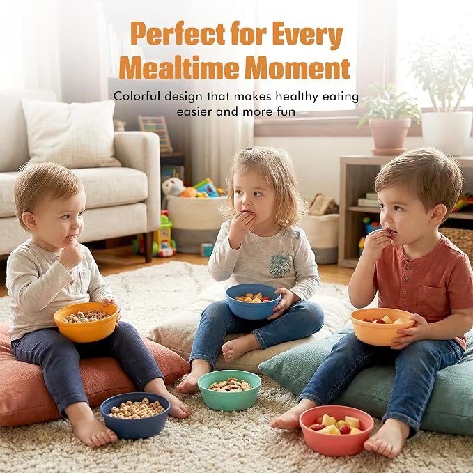 MASTERCOOK Plastic Bowls Set of 6 – 15oz Multipurpose Deep Plates Salad and - Image 7