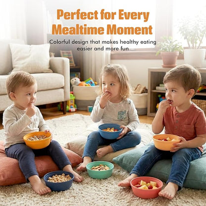 MASTERCOOK Plastic Bowls Set of 6 – 15oz Multipurpose Deep Plates Salad and - Image 7