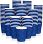 JollyPack Disposable Paper Coffee Cups, 12 oz, 120 Pack, Insulated Ripple Wall by JollyPack