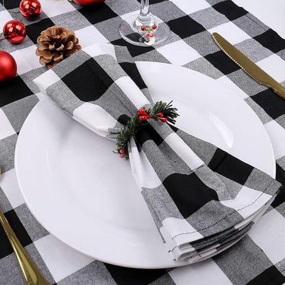 Christmas Napkin Rings Set of 12, Pine Needles Wreath - Image 3