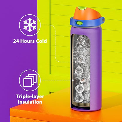 32 oz Insulated Water Bottle for Women: Meoky Stainless Steel Metal Water Bottle - Image 4