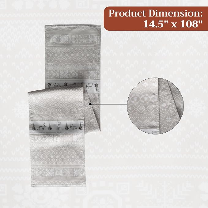 Maison d' Hermine Table Runner 100% Cotton 14.50" x 108" | Table Runners 108 - Image 7