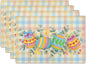 Easter Eggs Placemat Set of 4 Colorful Buffalo Check Plaid Non Slip Heat-Resistant Washable Table Place Mats 12 x 18 Inch for Holiday Seasonal Party Kitchen Dining