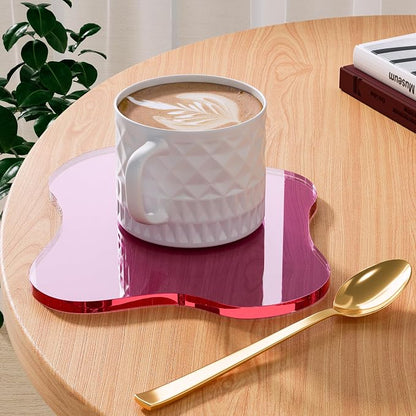 Acrylic Coaster Decorative Plates, Irregular Bar Drink Coaster by Leadiy