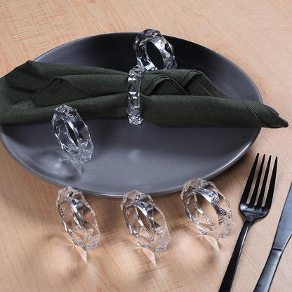 Clear Acrylic Napkin Rings, Thanksgiving - Image 2