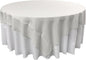 LA Linen Polyester Poplin Washable Square Tablecloth, Stain and Wrinkle Resistant Table Cover 72x72, Fabric Table Cloth for Dinning, Kitchen, Party, Holiday 72 by 72-Inch, White