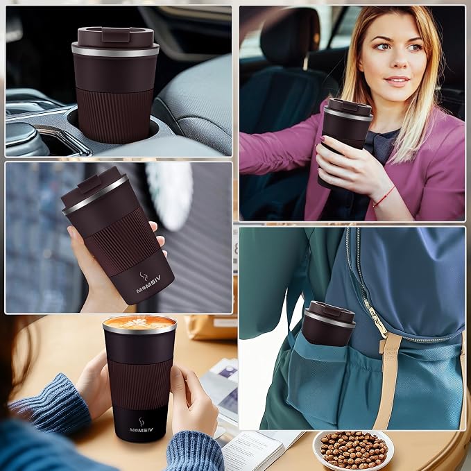 MOMSIV 17oz Travel Coffee Mug, Insulated Coffee Cup - Image 7