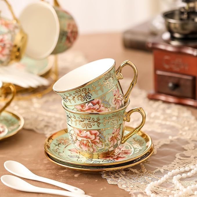 20 Pieces Porcelain Tea Set - Image 6