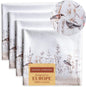 Maison d' Hermine Cloth Napkins Set of 4 100% Cotton Everyday Reusable Square Napkins Cloth Washable Dinner Wedding Valentines Day Decorations Spring/Summer (Meadow Florals - Brown, 20" x 20")