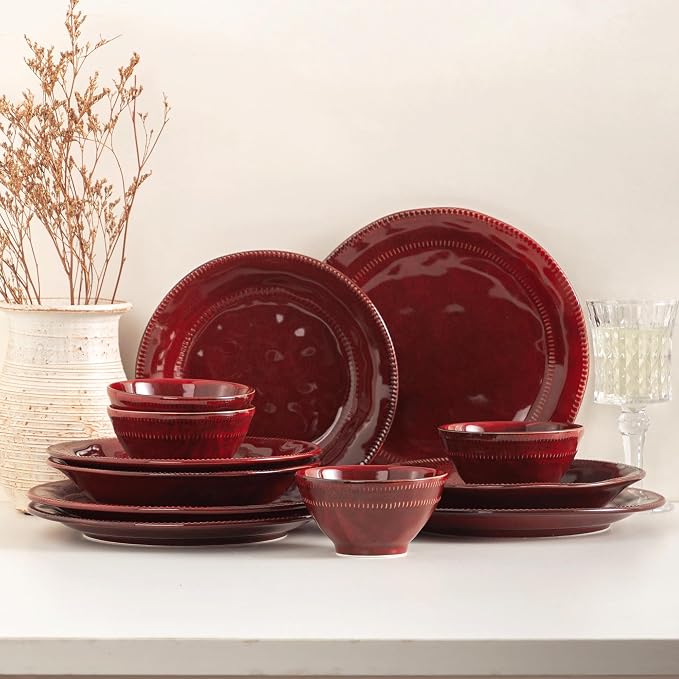4-piece ceramic dinnerware set by Unknown