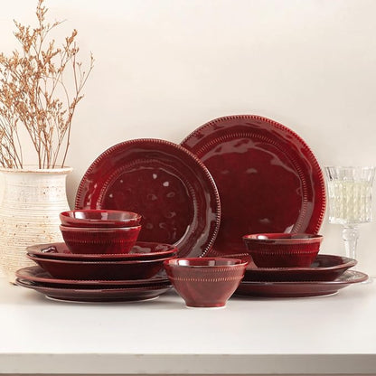 4-piece ceramic dinnerware set by Unknown