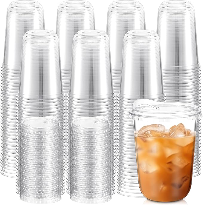 Baderke 300 Pcs Clear Plastic Cups by Baderke