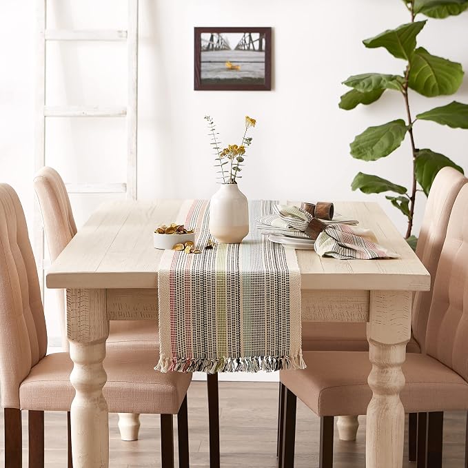 DII Variegated Tabletop Collection, Table Runner, Mediterranean - Image 5