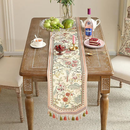 Patdrea Designer Vintage French Velvet Table Runner, Dining Room Living Room - Image 8