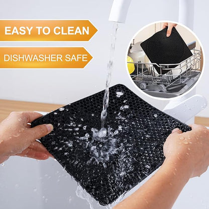 4 PCS Heat Resistant Silicone Trivet Mats - Image 6