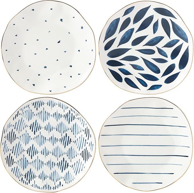 Lenox Blue Bay Porcelain Dessert Plates, gift by Lenox