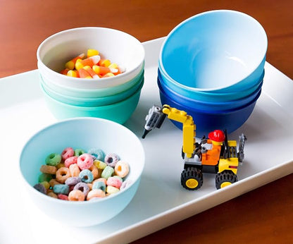 Youngever 9 Pack 10 Ounce Plastic Bowls, Kids Plastic Bowls - Image 5