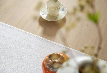 White Table Runners 72 Inches Long, Burlap Linen Style Rustic Farmhouse Table - Image 5