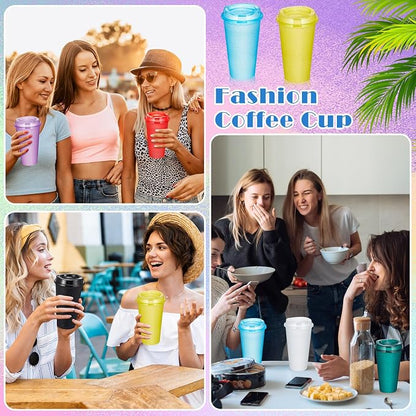 FillTouch 12 Pcs 16 oz Reusable Coffee Cups - Image 6