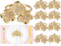 Flower Napkin Rings Set of 8, European Palace-Style Glaze, High-Temperature by Unknown