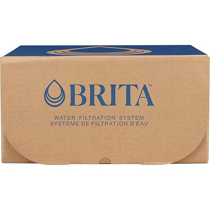 Brita Large Water Filter Pitcher for Tap and Drinking Water, Includes 1 Standard Filter, BPA-Free, Lasts Two Months, 10-Cup Capacity, Bright White