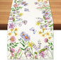 Spring Summer Wildflower Table Runner Lavender Butterfly Burlap Table Runners by BEAUTYROMANCEFORYOURLIFE