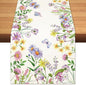 Spring Summer Wildflower Table Runner Lavender Butterfly Burlap Table Runners by BEAUTYROMANCEFORYOURLIFE