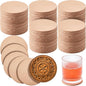 Bulyoou 25 Pcs Round Vegetable Tan Leather Coaster 3-1/4" Circular Tooling | by Bulyoou
