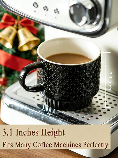 Gomakren Coffee Mugs Set of 4, 13oz Stackable Coffee Cups - Image 2