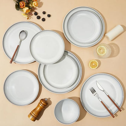 24 Piece Stoneware Dinnerware Set - Image 3