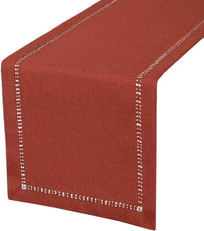 Grelucgo Handcrafted Solid Cinnamon Color Dining Table Runner - Image 7