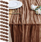Cheesecloth Table Runner 10FT 12Pcs Brown Boho Gauze Rustic Sheer Runners | by Xiomot