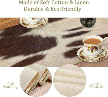Cow Print Table Runner, 13x90 Inch - Image 5