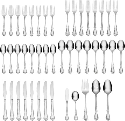 Oneida True Rose 45 Piece Everyday Flatware, Service - Image 2