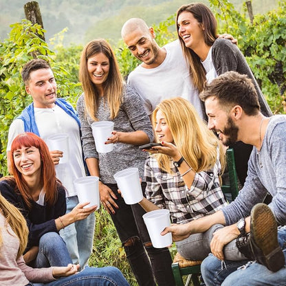 Yungyan 100 Pack 16 oz Stadium Cups Reusable Plastic Cups Blank Drink Stadium - Image 6