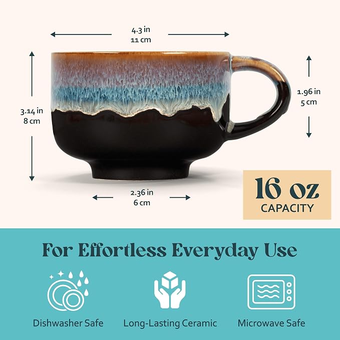 NOVA CERAMICS Large Coffee Mug - Image 4