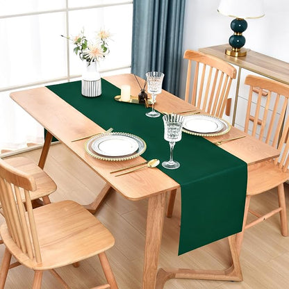 Farmhouse Green Table Runner Dining Table Runners 72 Inches Long Coffee Table - Image 2