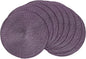 AHHFSMEI Round Braided Placemats 15 Inch Round Table Mats for Dining Tables Natural Woven Heat Resistant Place mats Set of 8 (Plum Purple)