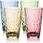 16 oz Plastic Tumblers Drinking Glasses, Clear Acrylic Drinking Cups Wine Glasses Beverage Cups Tumbler for Poolside Party, Outdoor&Indoor, Stackable, Dishwasher Safe, Easy to Clean, Large Capacity