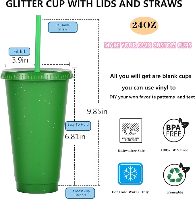 Suertestarry Tumbler with Straw and Lid, Water Bottle Iced Coffee Travel Mug Cup - Image 2