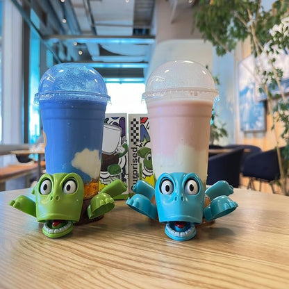 XYG® 2 PCs Turtle Coaster, 3D Printed Funny Tea Coasters with Funny Expression, Turtle Cup Holder, Insulated Drink Mat Wine Coffee Glasses Home Decor & Kitchen Accessories, Gag Gift for Tortoise Lover