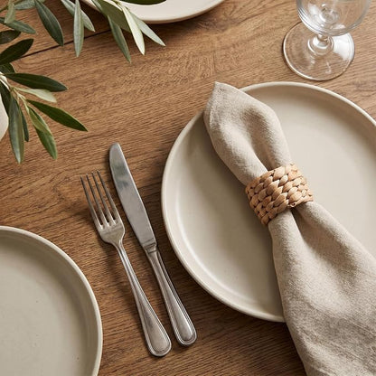 30 Pcs Woven Napkin Rings Set, Rustic Napkin Ring Holders - Image 6