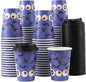 Tamone 100 PACK Halloween Cups 12OZ Disposable Coffee Cups by InjectingCreativityandBeautyintoModernLife