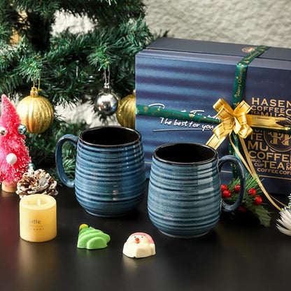 HASENSE Coffee Mugs Gift Set, 20 oz Ceramic Coffee Cups - Image 3
