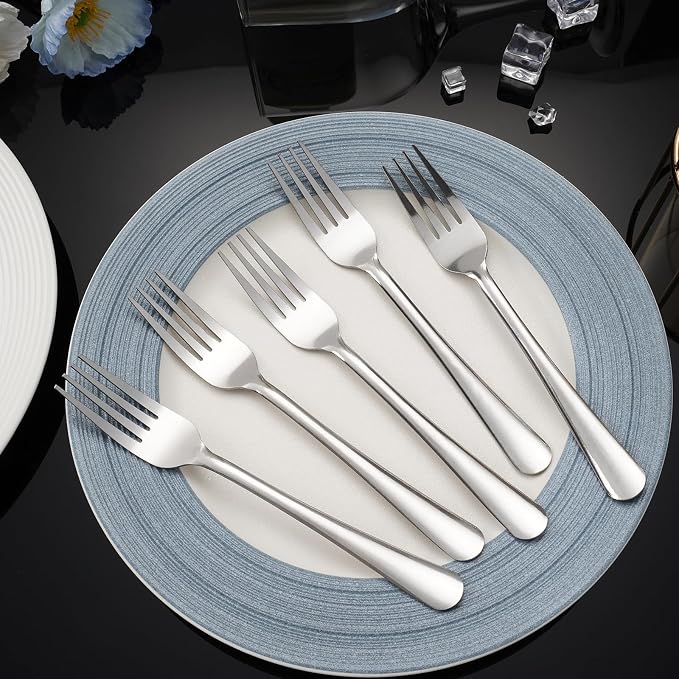 Windsor 60-Piece Set Stainless Steel Dinner Forks, Metal Forks, Food Grade & - Image 6