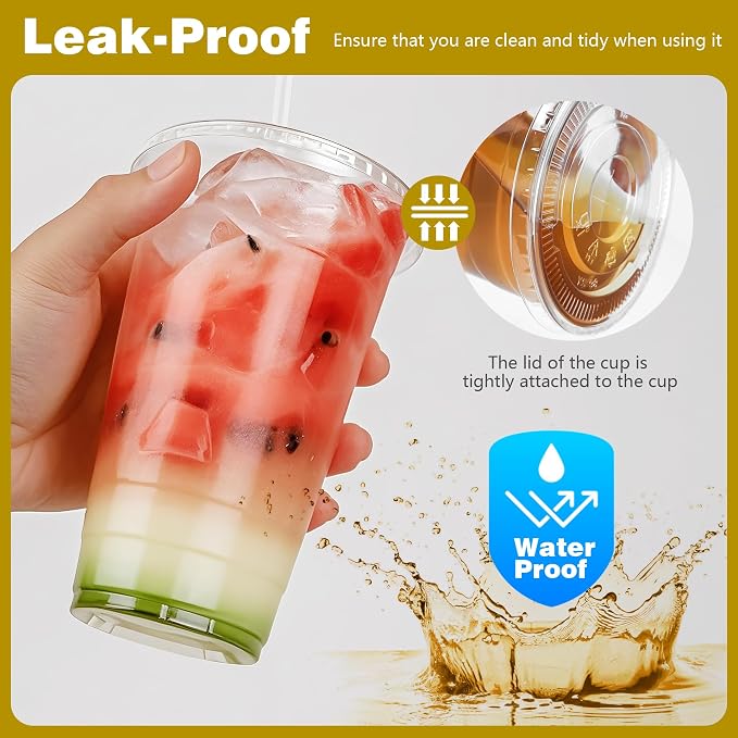 Charmount 24 oz Clear Plastic Cups - Image 3