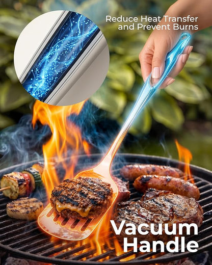 Zulay Kitchen Stainless Steel Slotted Spatula Turner | 14.8” Heat-Resistant - Image 9